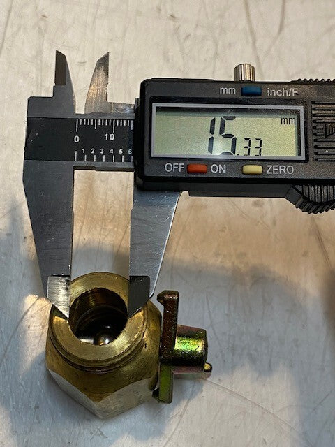 2 Quantity of Brass Garden Hose Shut-Off Valves 27mm Thread 48mm L (2 Qty)
