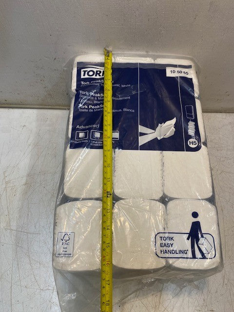 Tork Molnlycke PeakServe 105065 12PK Continuous Hand Towels White H5 410 Sheets