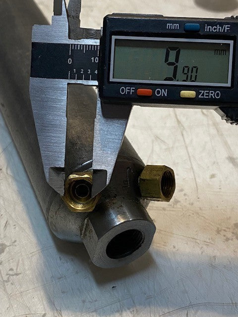 Power Steering Cylinder 16-1/2" Long 1-1/2" Shaft 11mm Thread 48mm OD 16mm Bore