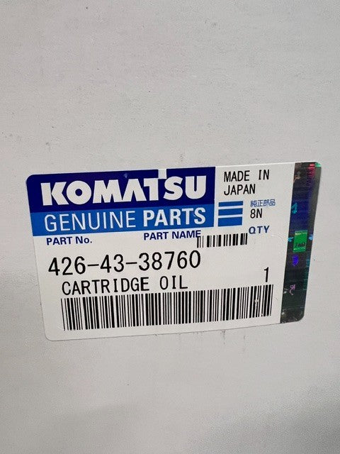 Komatsu Genuine Parts Hydraulic Oil Filter 426-43-38760 Cartridge Element