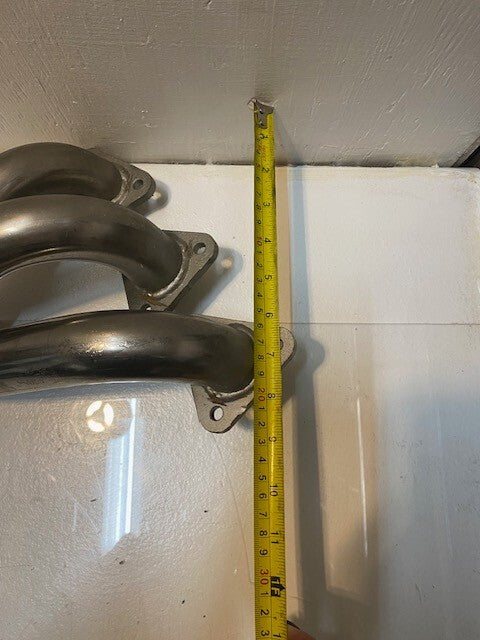 3-Branch Exhaust Header 25" L  52mm Bore 39mm Branch Bore 14mm Thread