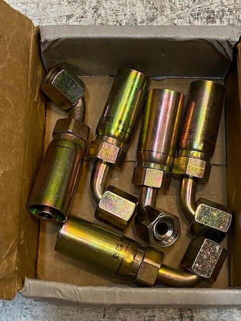 5 Quantity of Parker Parflex 13955-6-6 Hose Fittings (5 Quantity)