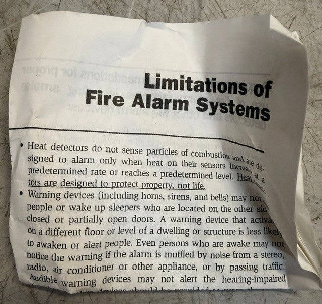 System Sensor P12015K SpectrAlert Classic Horn Strobe Wall Mounted Fire Alarm