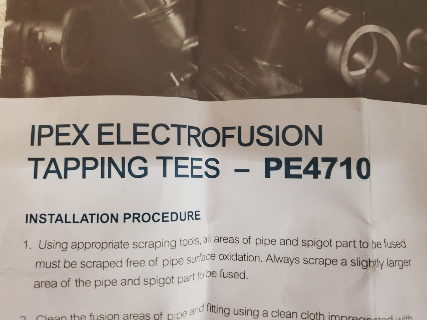 EFS Ipex Electrofusion Tappping Tees PE4710