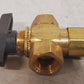 2 Qty. of 1/2" Female NPT Panel Mount Diverting Brass Valves (2 Qty)