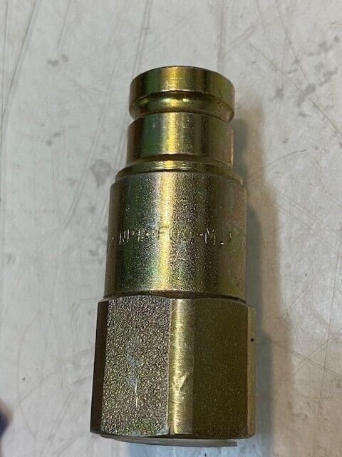 2 Quantity of Holmbury M-A9 1/2 NPT-F00-M.1 Flat Face Hydraulic Coupler (2 Qty)