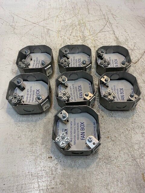 7 Quantity of Arlington FBS415 Steel Fan Mounting Octogonal Boxes (7 Quantity)