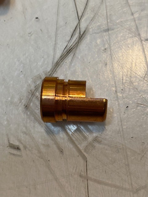93 Quantity of Copper Screw Machine Nozzle Parts 5mm ID 17mm OD 23mm L (93 Qty)