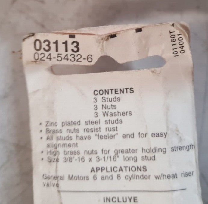 6 Quantity of Dorman HELP Exhaust Manifold Kit 03113 | 024-5432-6 (6 Qty)