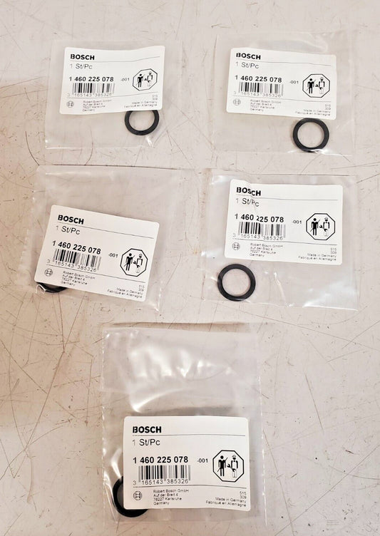 5 Qty. of Bosch O-Rings 1 460 225 078 | 1460225078 | 1 460 225 078 - 001 (5 Qty)