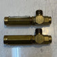 2 Quantity of Mini Brass Balanced Pressure Regulator Valves 3-1/4" L 13mm Thread