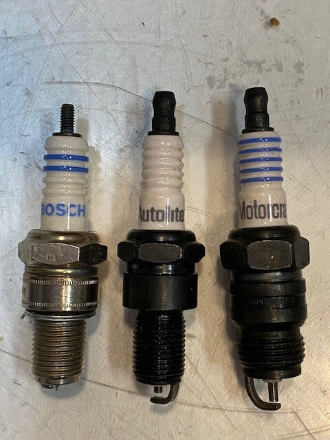 50lb Box of a Variety of Laser, Autolite, Bosch, AC Delco, Motocraft Spark Plugs