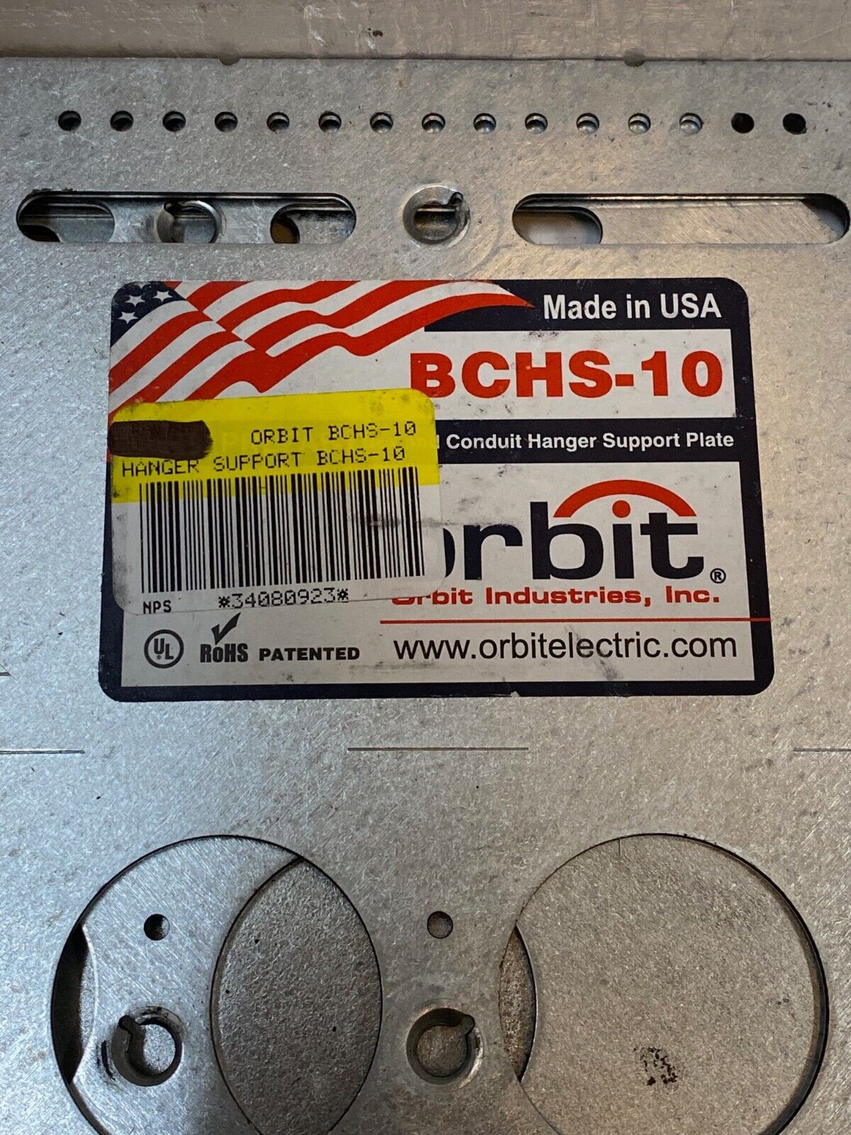 12 Qty of Orbit BCHS-10 Box & Conduit Hanger Supports 10-3/4" Octagon (12 Qty)