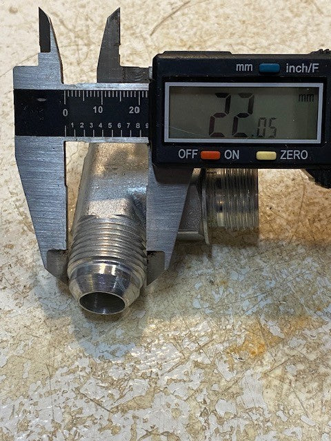 Parker 429334 Hydraulic Hose Line Tee Fitting Connector 22mm Thread 12mm ID