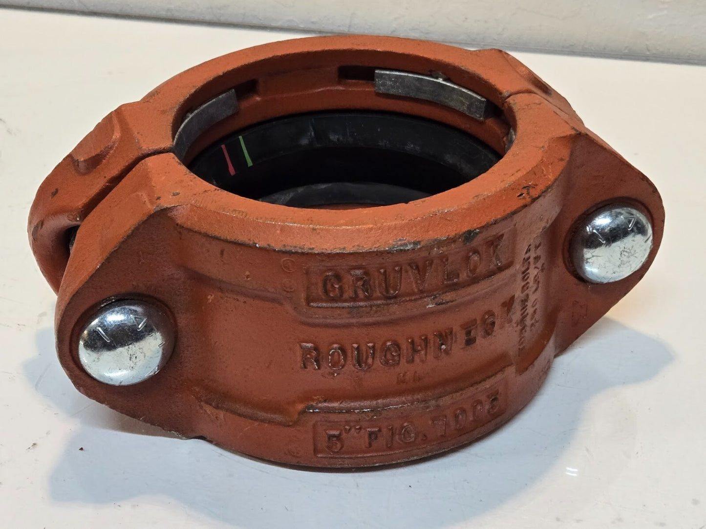 Gruvlok Roughneck Ductile Iron 5" Pipe Coupling Fig. 7005 Torque Bolts 250lb/ft