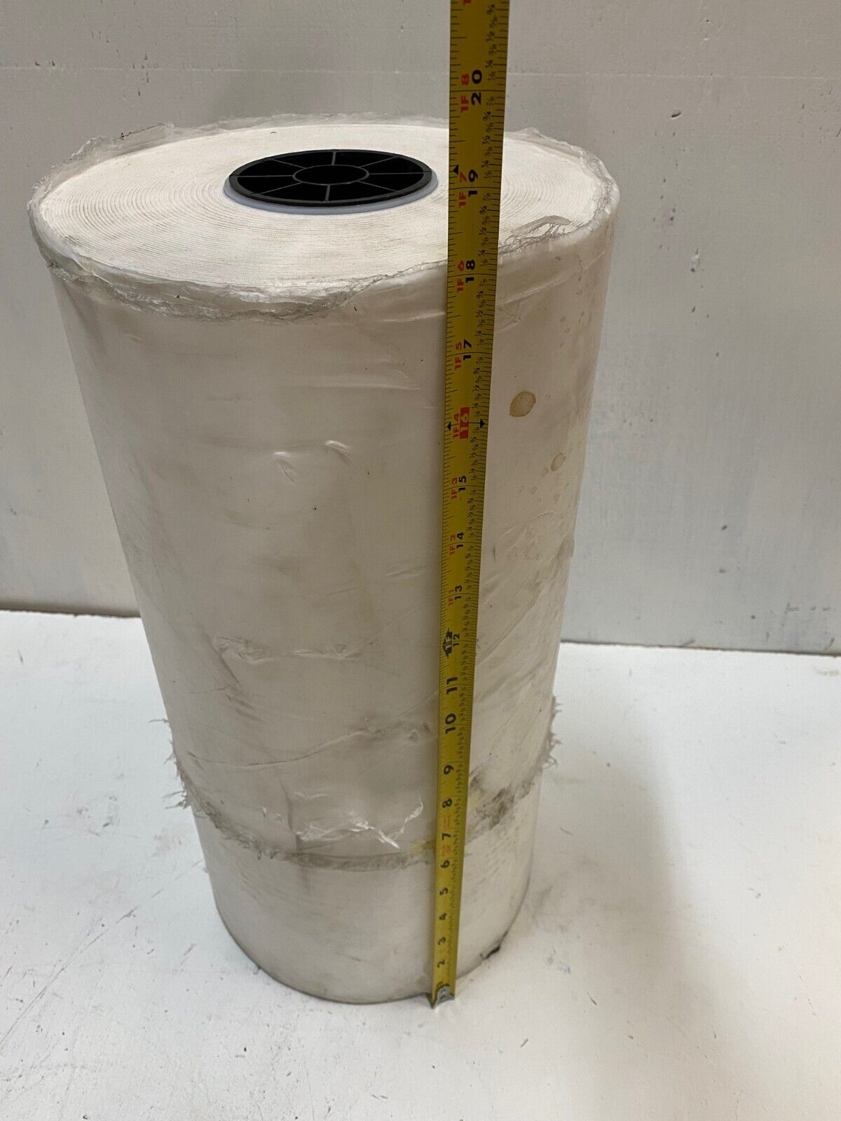 Approximately 600ft of 18" Plastic Roll 9" Diameter