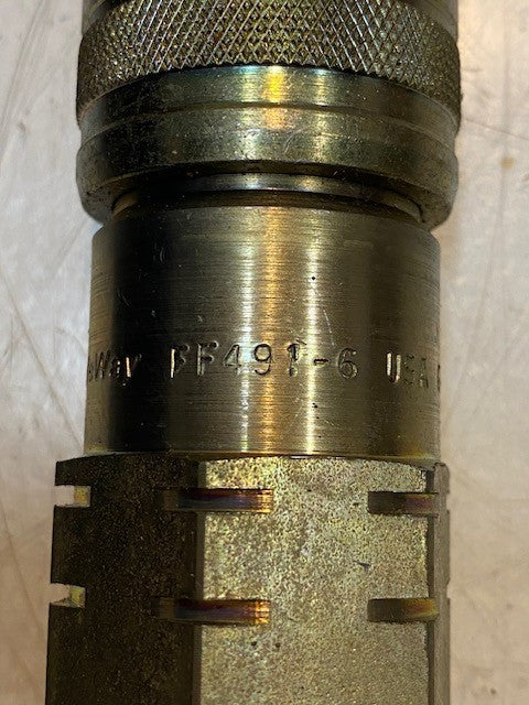 Safeway FF491-6 Hydraulic Quick Connect 5-1/4" Long 37mm OD