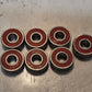 7 Quantity of Bones SDC Skateboard Bearings | 22 mm OD x 8 mm Bore (7 Qty)
