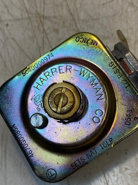 Harper-Wyman Gas Pressure Regulator 5040000974 | 4670G0086A | 1/2 PSIG