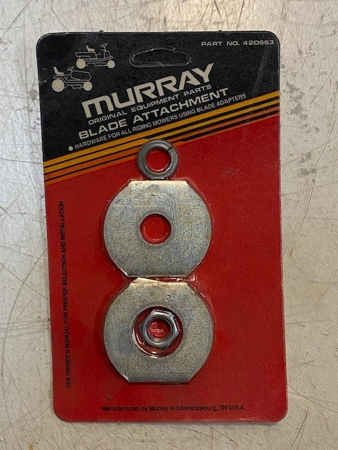 3 Quantity of Murray Riding Lawn Mower Blade Attachment 420663 (3 Quantity)