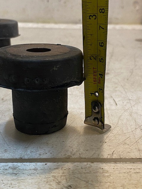 2 Quantity of Rubber Motor Mounts 2-1/8" Tall 2-3/16" Dia. 16mm Bore (2 Qty)