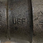 UFF Black Pipe Fitting Reducing Tee Cast Iron 2" x 1-1/2" 300 Psi C128