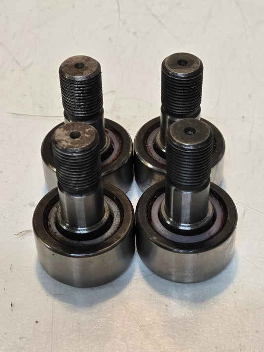 4 Quantity of 1-1/2 in Cam Followers 5/8 in Stud | 2 1/4 in Total Length (4 Qty)