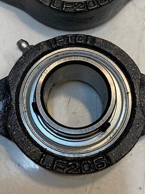 2 Quantity of IPTCI 2-Bolt Flange Bearings LF206 SB206-20G 32mm Bore (2 Qty)