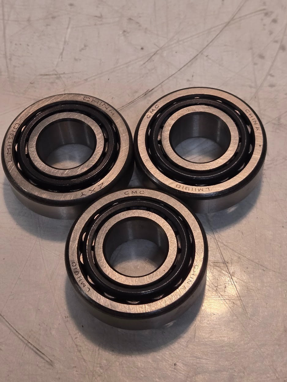 3 Quantity of CMC/ZXY Tapered Roller Bearings LM11949 LM11910 3/4" Bore (3 Qty)