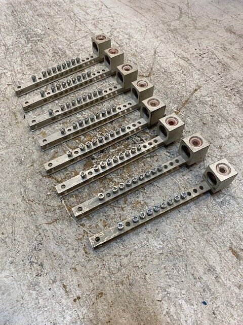 8 Quantity of Ground Bar Kits w/ 14 Terminal Positions & a Ground Lug (8 Qty)