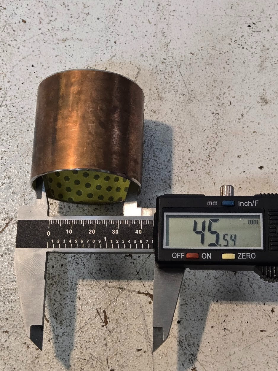 2 Quantity of GGB Bushings L11A 49mm OD 45.5mm ID 46mm Length 10mm Hole (2 Qty)