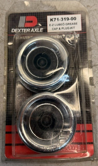 Dexter Axle E-Z Lube Grease Cap & Plug Kit K71-319-00 Trailer Hub Cover