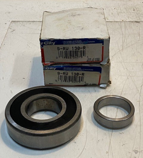 2 Quantity of Motor City Wheel Bearings S-RW 130-R | RW130R | 6308D (4 Qty)