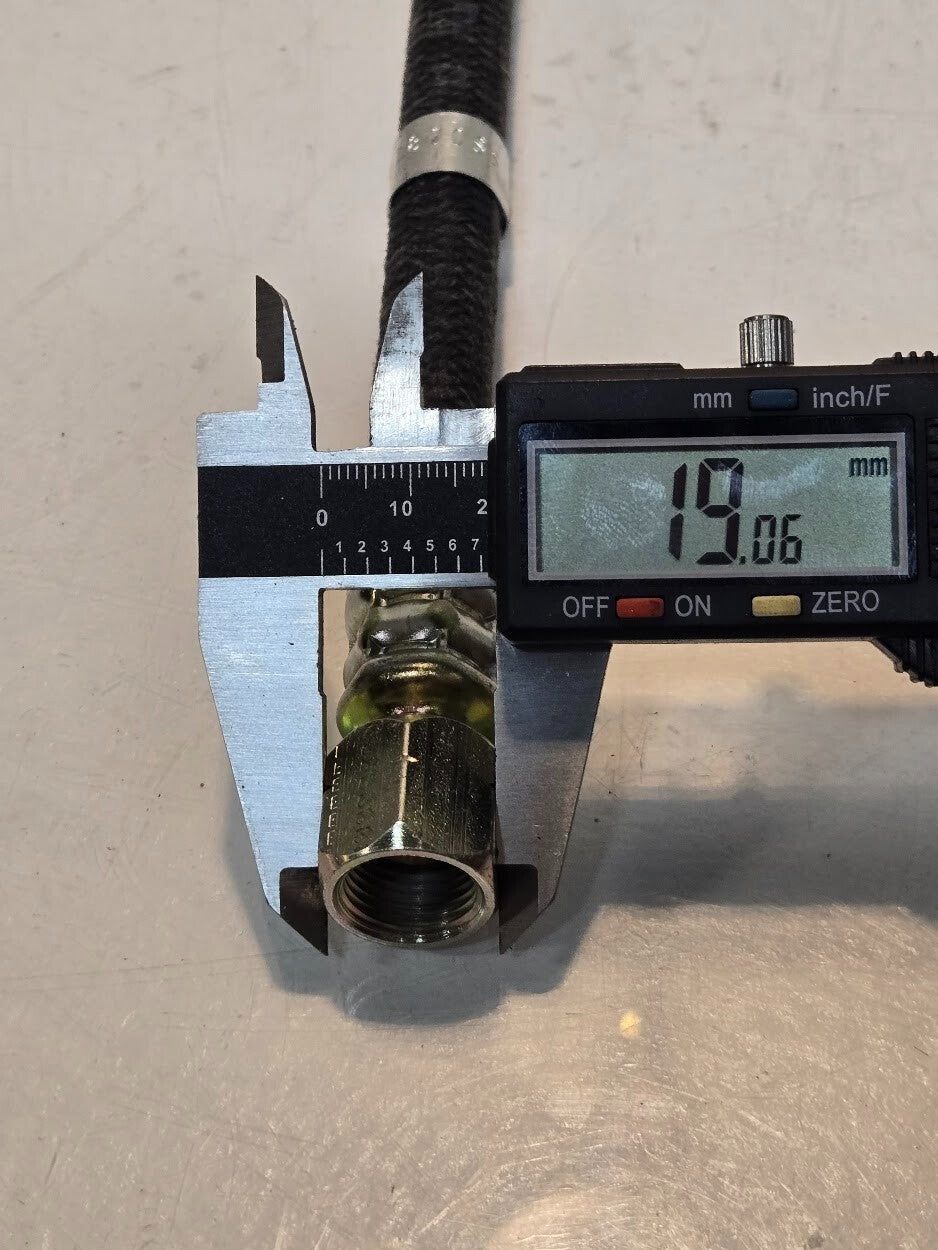 Flexible Hose AK0601800SS for Cummins 18" Long 14mm Ends with 19mm Hex