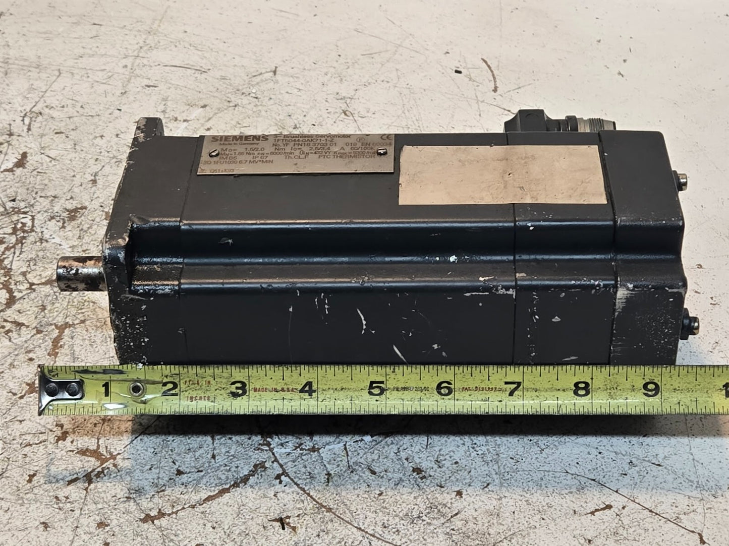 Siemens Servo Motor 1FT5044-0AK71-1-Z | YF PN18 3703 01 | 019 EN 60034