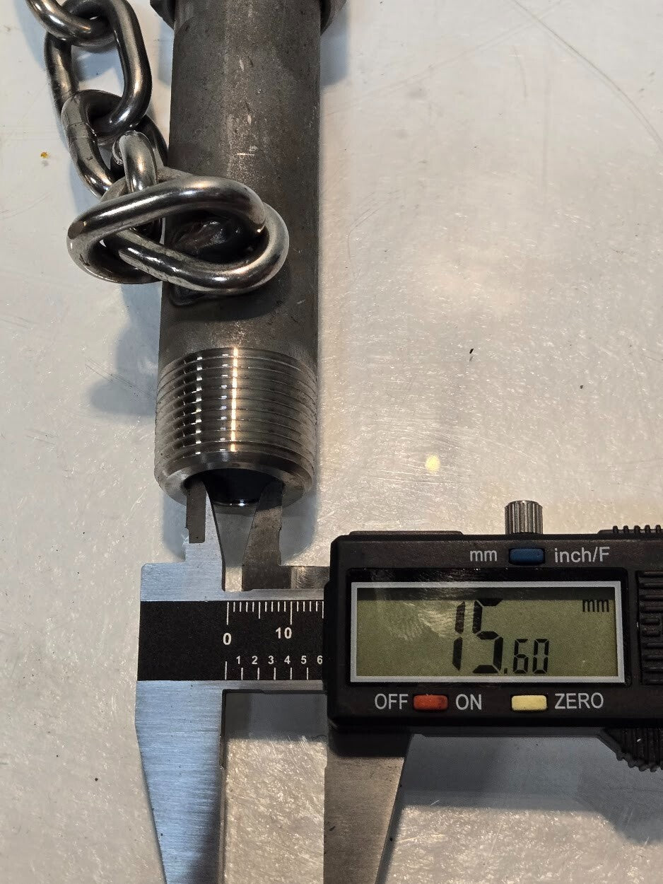 Midland 290-1-SS Body Cap | 6" Length | 3/4" NPT | 31.5mm Hex