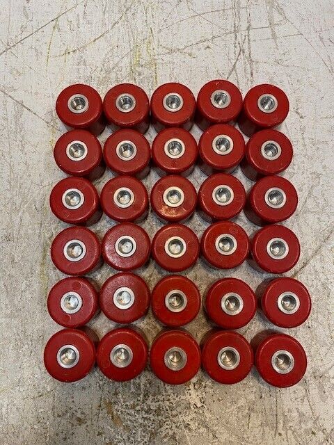 30 Quantity of 3R Red Standoff Insulators 10mm Bore 44mm OD 32mm Wide (30 Qty)