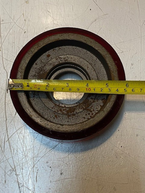 Forklift Steer Tire Load Wheel Support Roller 59mm Bore 5-7/8" Dia. 1-3/4" Thick