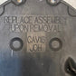 Timing Gear Cover CAV16 JOH | 93800970 | 12562818 | 12" L 8-1/2" W