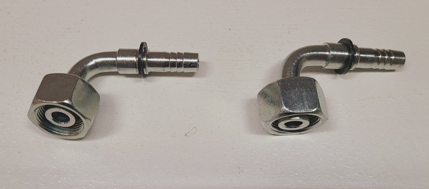 2 Qty of Pirtek Female Flat Face O-Ring 90 Degree DSF9-22-06 (2 Qty)