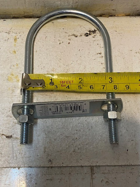 5 Quantity of STANLEY 2190BC U-Bolts w/ Plate & Hex Nuts (5 Quantity)