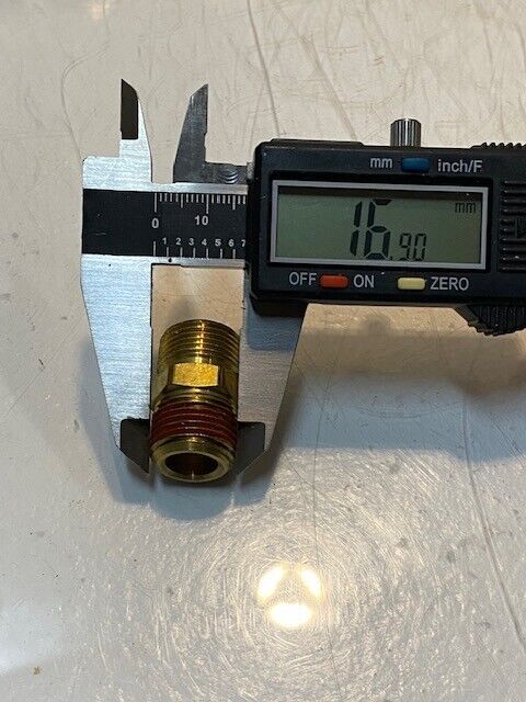 21 Quantity of Straight Pipe Thread Hose Hex Nipple Fittings 29mm L 17mm Thread