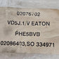 Eaton Vickers VD5J.1/V Valve PHE5BVB with Canfield Connector 9-FAC211M-009