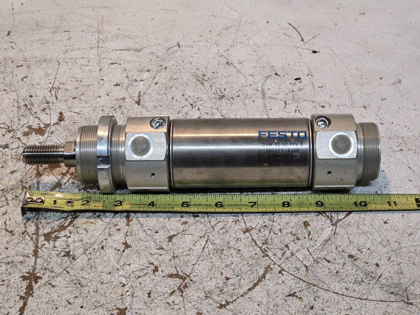 Festo Pneumatic Cylinder DSW-50-50-PPV-B | 161539 | R108 | 10 Bar Max Pressure