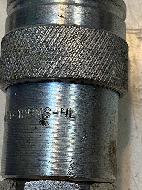 Parke Hydraulic Quick Coupler 24XP | FEM-501-10BMS-NL | 4" Long 25mm Thread