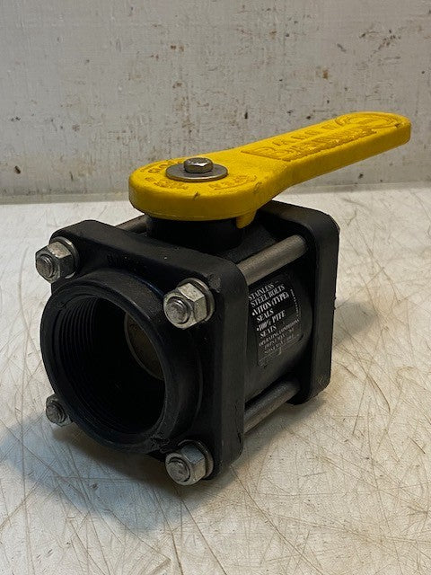 BANJ Polypropylene Ball Valve Stainless Steel Bolts 57mm Bore 150PSI Max