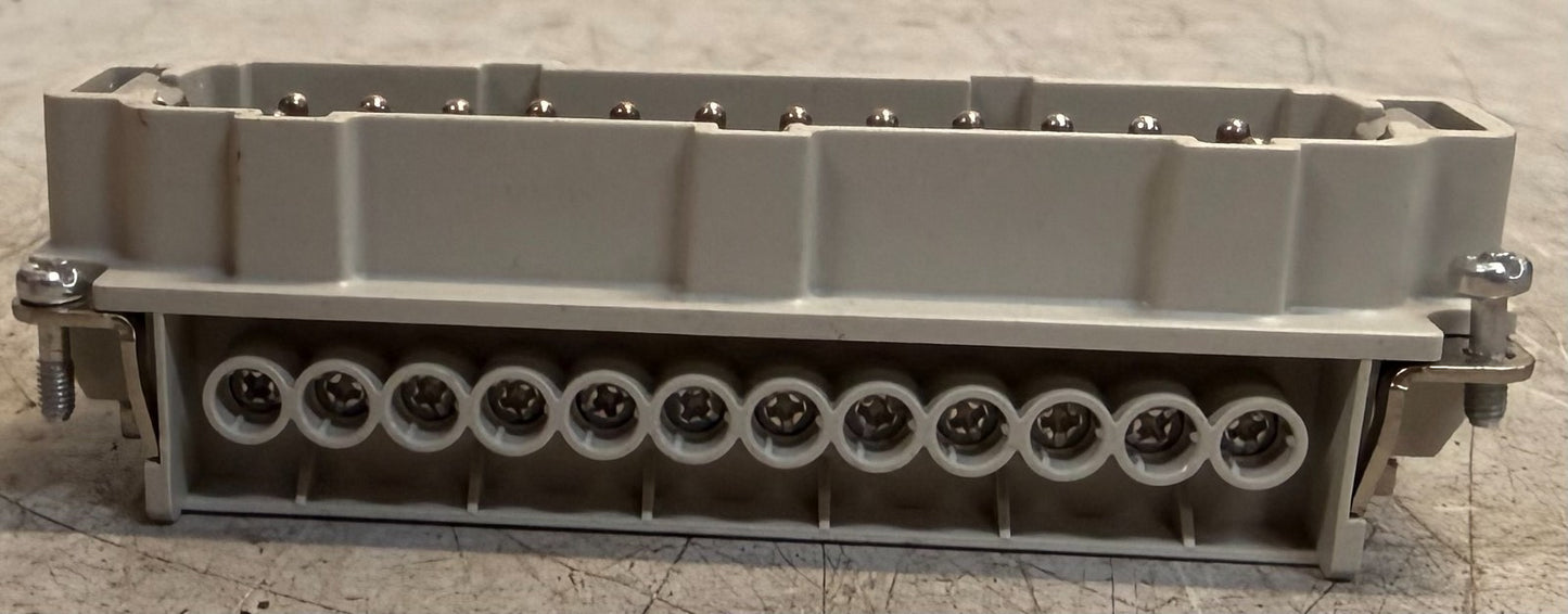 Epic H-BE-24-Pin Heavy-Duty Connector Insert 10196000, 16A / 500V / 6kV / 3