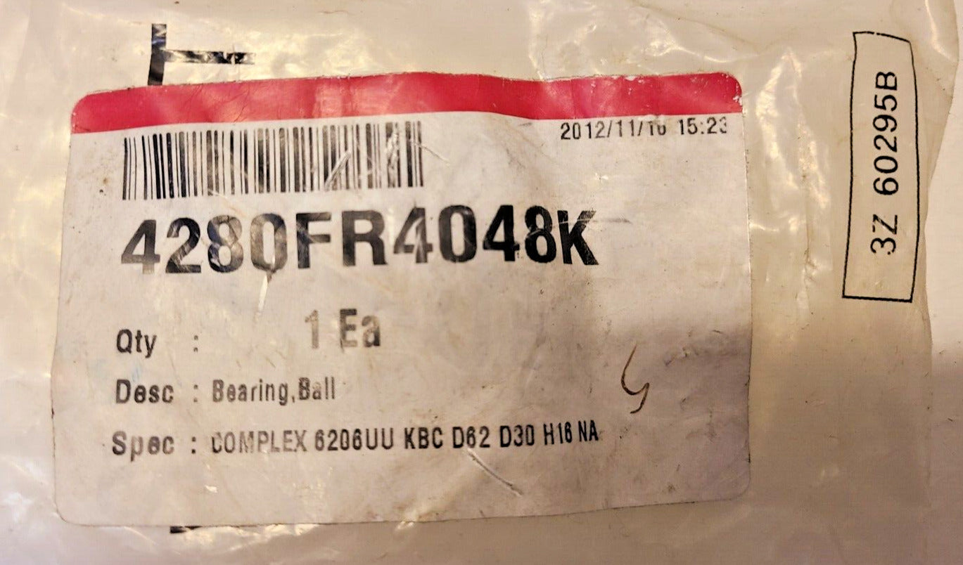 KBC Washer Ball Bearing For LG 4280FR4048K | COMPLEX 6206UU KBC D62 D30 H16 NA