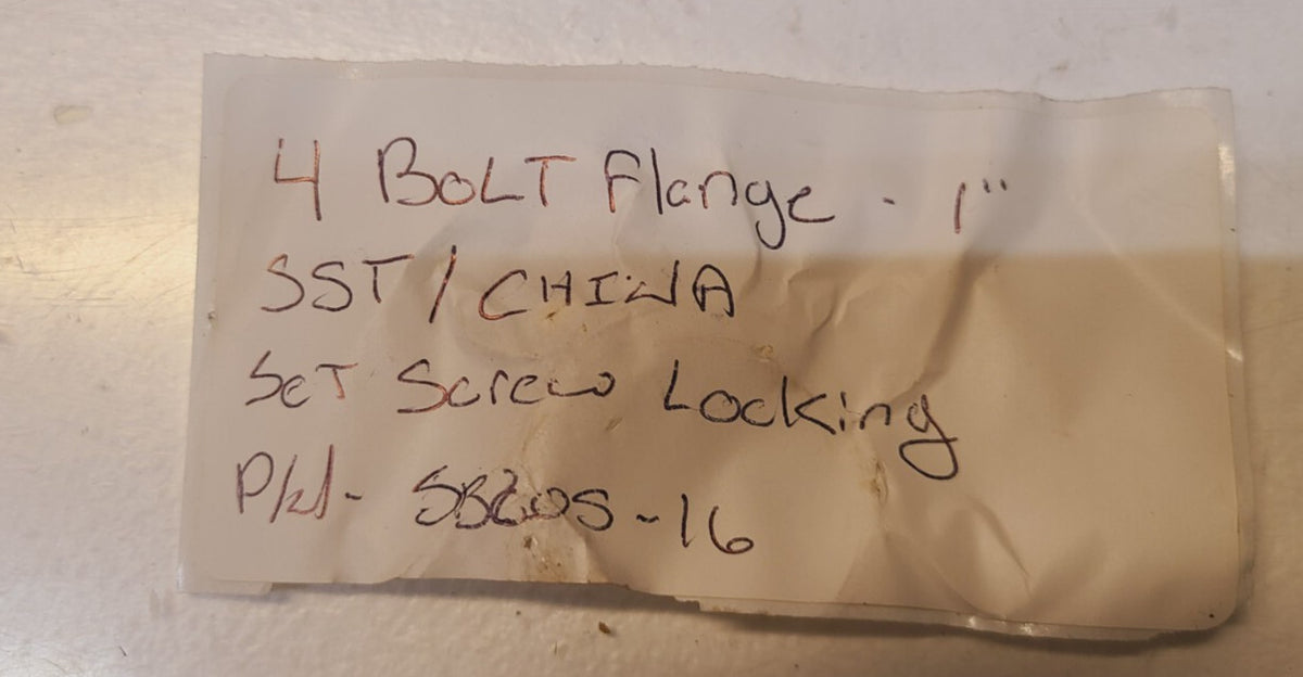 2 Quantity of SST 4-Bolt Flange Bearings FN205 | SB205-16 (2 Qty)