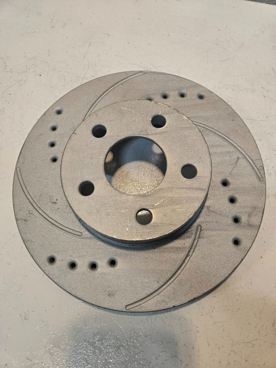 Drilled and Slotted Brake Rotor 5x100mm Bolt Pattern 10 3/16" Diameter